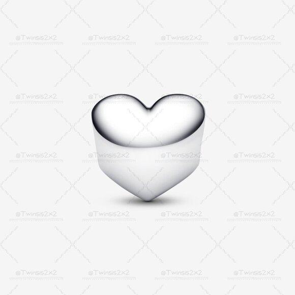 Pandora Engravable Clear Stone Heart Charm - Picture 2 of 6